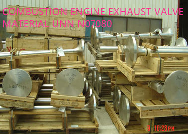 UNS N07080 Exhaust Valve Paduan Untuk Daya Tinggi Mesin Pembakaran Internal Exhaust Valve