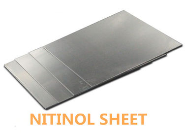 Tinggi Plastisitas Khusus Paduan Nitinol Sheet / Strip